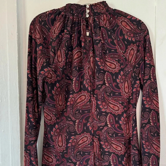 Tommy Hilfiger | Mock Neck | Paisley Size 6 - Picture 4 of 6